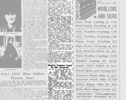 Back to ginghams in Britain and Australia, 1944. NLA: Trove