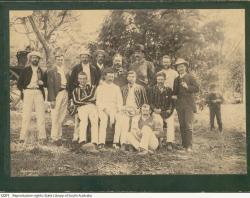 Wanderers' Cricket Club, 1880, possibly taken in Handorf. SLSA: B 12371 