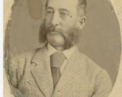 Portrait of William McMinn, one in a composite of 'Men of South Australia', 1875.  SLSA: B 7233/3