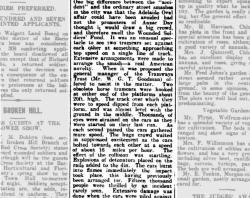 'A TRAMWAY SMASH.', Barrier Miner (Broken Hill, NSW : 1888 - 1954), 15 October 1915, p. 4. NLA: Trove  