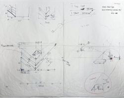 One of the initial drafts of the 1836-1986 Jubilee 150 logo design
