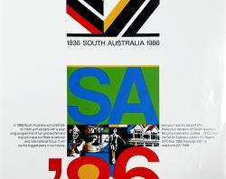 Poster for the 1836-1986 Jubilee 150 celebrations