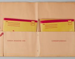 Folder for the Edison Voicewriter discs