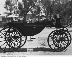 Open landau style carriage, 1882. SLSA: B 59858