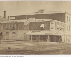 Duryea's phography studio in Grenfell Street, Adelaide. SLSA: B 5663