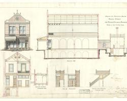 Proposed shops on Rundle Street for Calder & Pritchard. SLSA: BRG 238/1/38