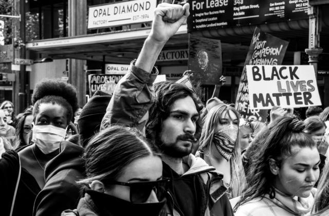 Adelaide ‘Black Lives Matter’ Protest, King William Street [SLSA: PRG 1763/1/9] 