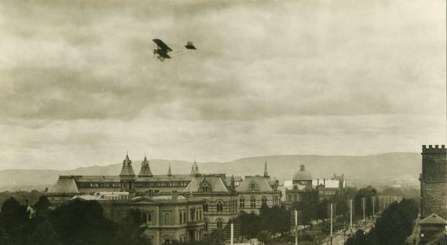 Flying over Adelaide, 1914. B 285_crop