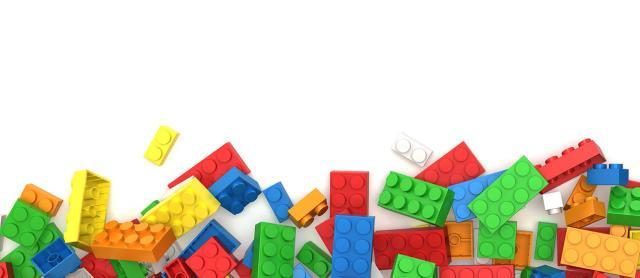 Lego pieces - decorative image only