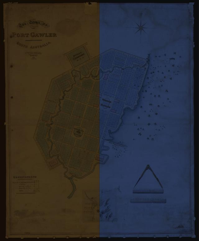 Port Gawler Map, hero image. SLSA: C 1191
