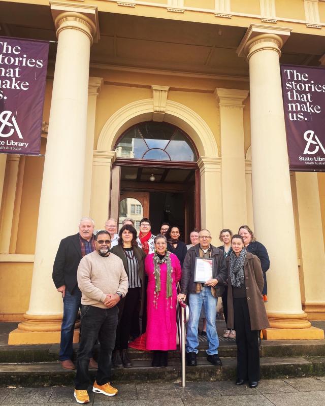 Group photograph of the attendees of the ARG morning tea celebration for NAIDOC week 2023.