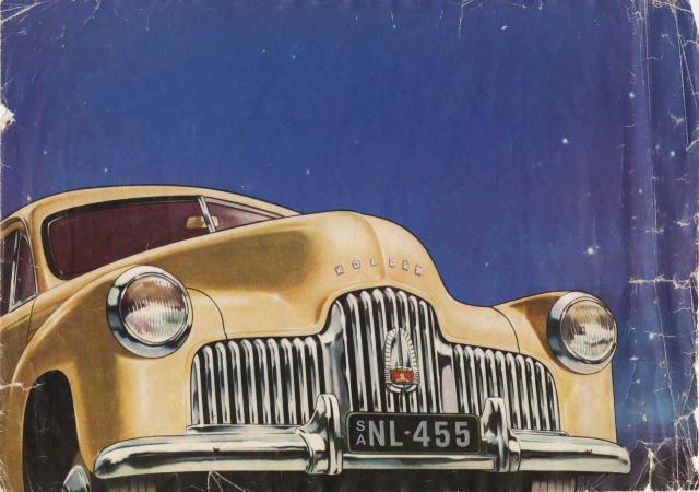 Holden FX, promotional pamphlet cover. Australia's Own Car. SLSA: BRG 213/27/9/3A/1