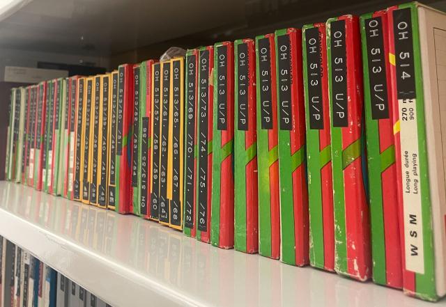 Tapes in the oral history collection of State Library SA.