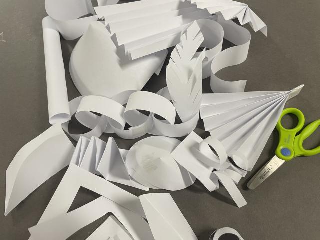 paper sculpture workshop