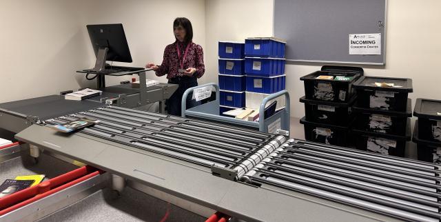 City Library of Adelaide book sorting
