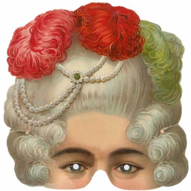 Raphael Tuck face mask, no. 24 Marie Antoinette [clrcri2267844x7]