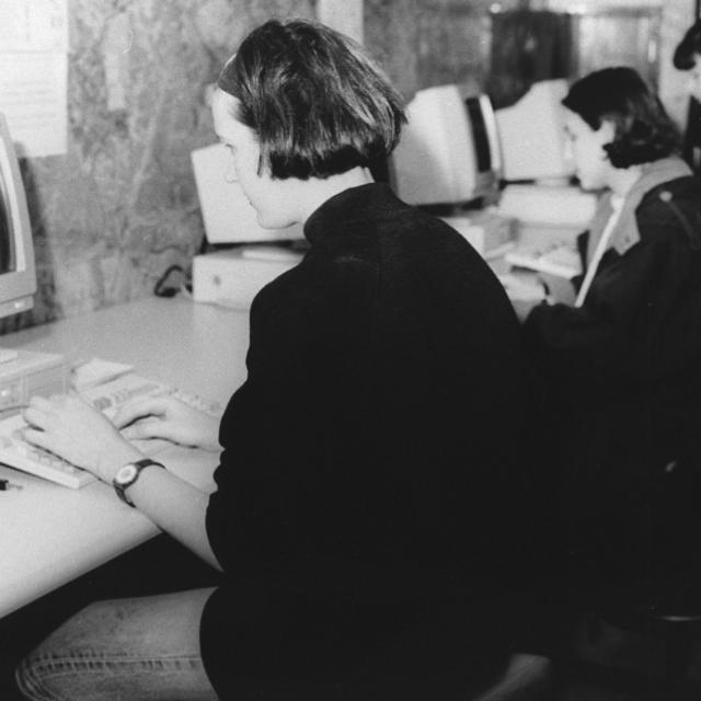Customers using the online catalogue