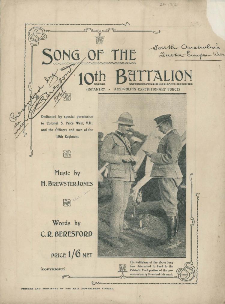 Song of the 10th Battalion