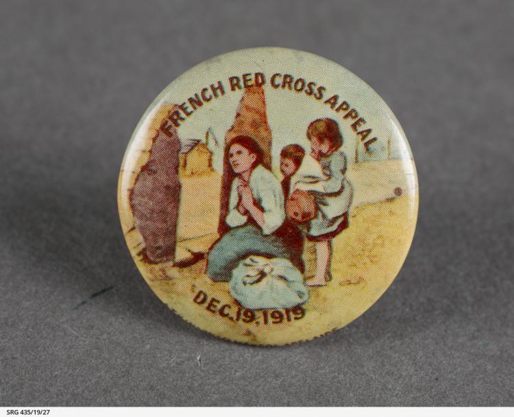 French Red-Cross Appeal badge 1919 SLSA: SRG 435/19/27