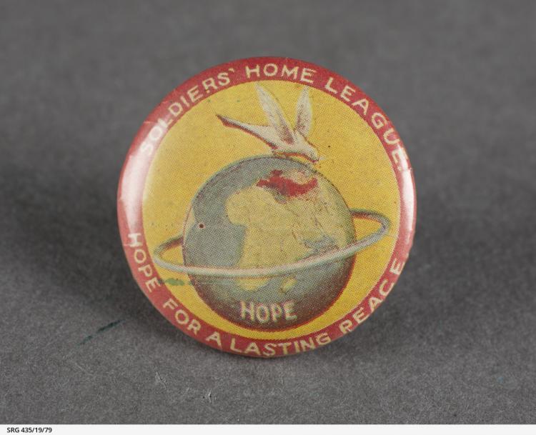 Soldiers' Home League Peace badge SLSA: 435/19/79
