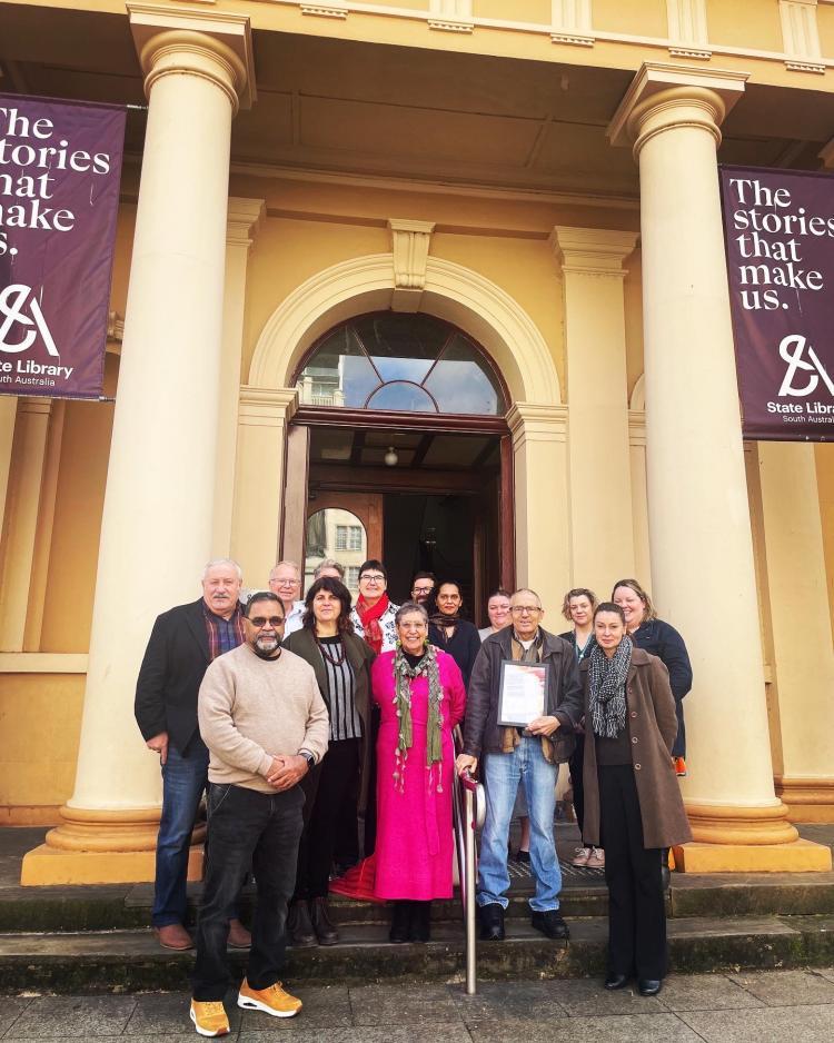 Group photo of the morning tea attendees for NAIDOC week 2023