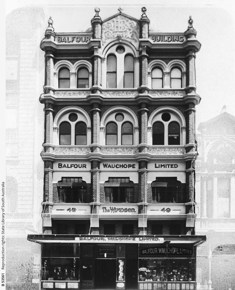 Premises of Balfour Wauchope Limited, 1926. SLSA: B 53561 